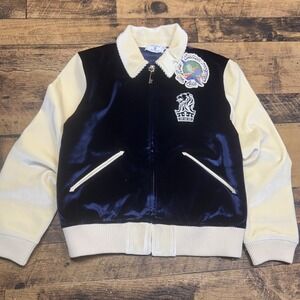 Ritz Carlton X Late Checkout Navy/Cream Globe Sukajan Jacket Large NWT‎ SOLDOUT